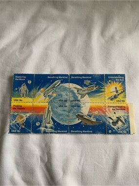 Vintage USA 1981 Space Achievement 18 cent USA Postage Stamp